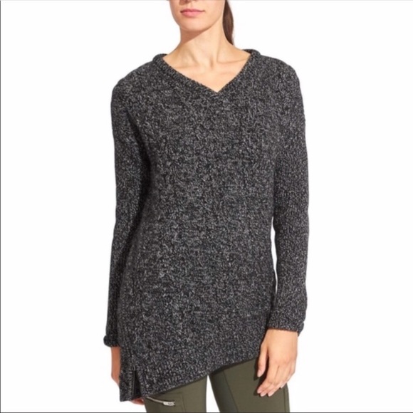 ATHLETA Northern Lights Black Gray Oversized Chunky Sweater Size XXS - Picture 1 of 8